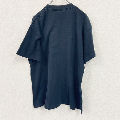 Hanes　ヘインズ　半袖プリントTシャツ　シングルステッチ　黒　ブラック　Lサイズ