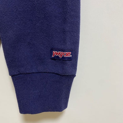 90s　JANSPORT　プリントスウェット/トレーナー　ヴィンテージ　星条旗　ネイビー　XLサイズ