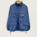 FIRST DOWN　フィッシングジャケット　青　ブルー　Lサイズ