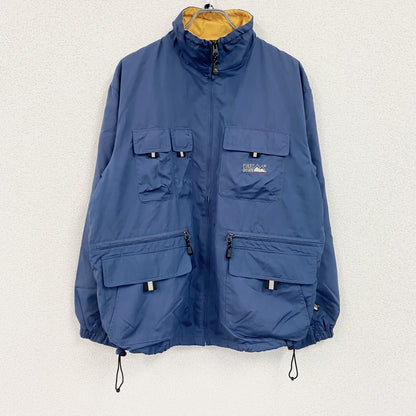 FIRST DOWN　フィッシングジャケット　青　ブルー　Lサイズ