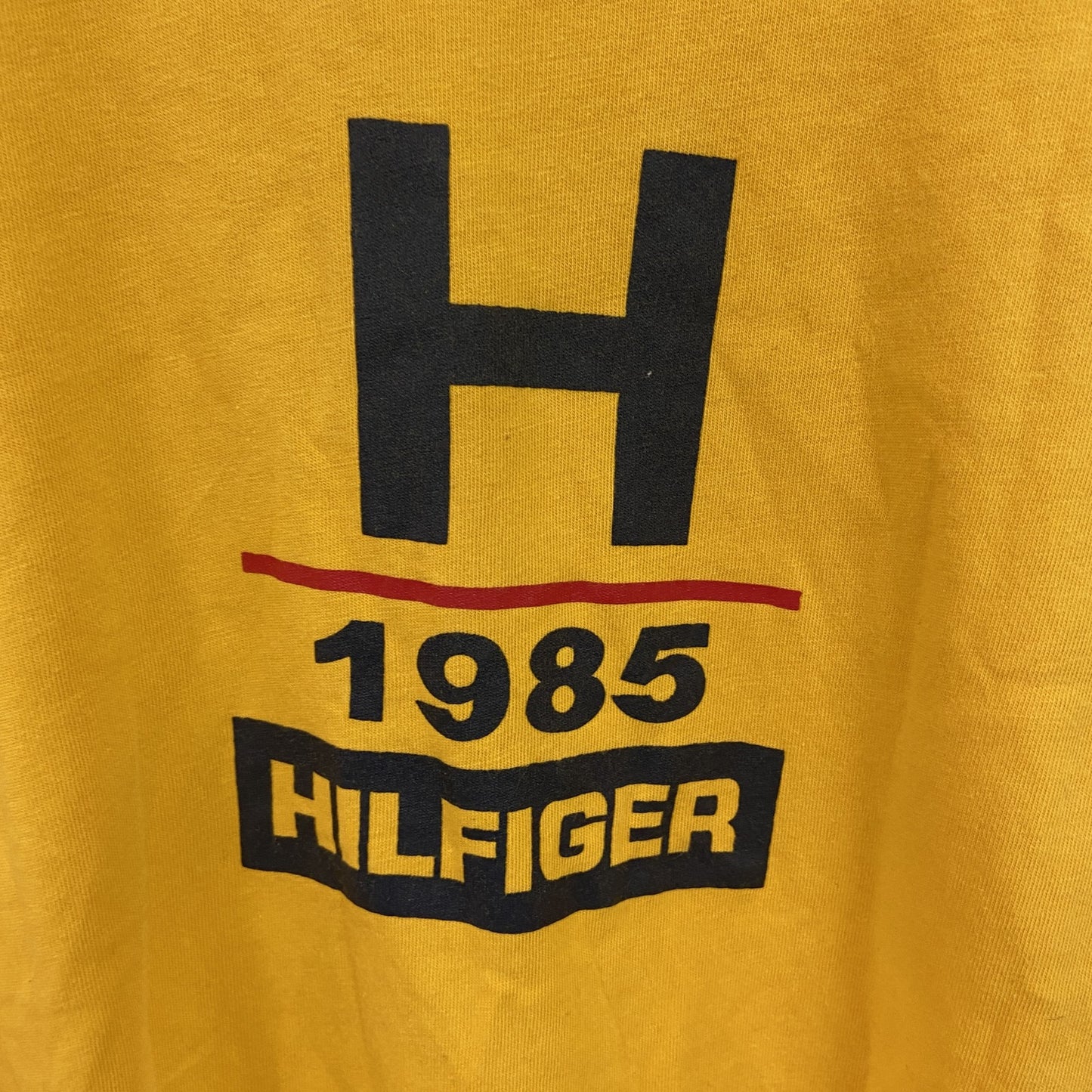TOMMY HILFIGER　トミーヒルフィガー　半袖プリントTシャツ　黄色　イエロー　XSサイズ