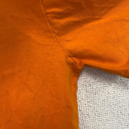 古着 used　半袖プリントTシャツ　Y.F.K　ワイエフケークロージング　ドクロ　橙色　オレンジ　レトロデザイン　クルーネック