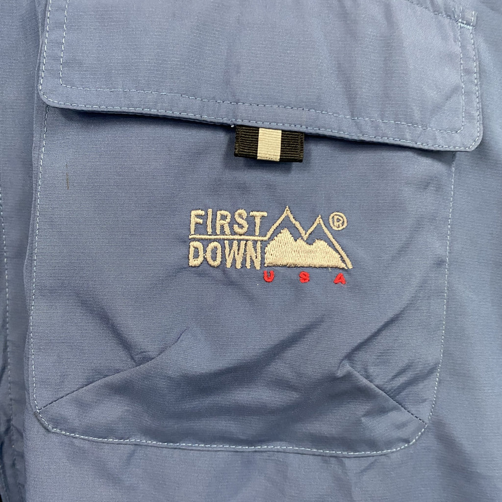 FIRST DOWN　フィッシングジャケット　青　ブルー　Lサイズ