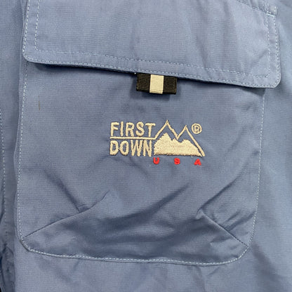 FIRST DOWN　フィッシングジャケット　青　ブルー　Lサイズ