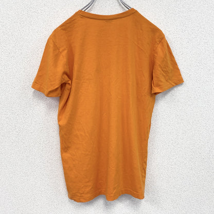 古着 used　半袖プリントTシャツ　Y.F.K　ワイエフケークロージング　ドクロ　橙色　オレンジ　レトロデザイン　クルーネック