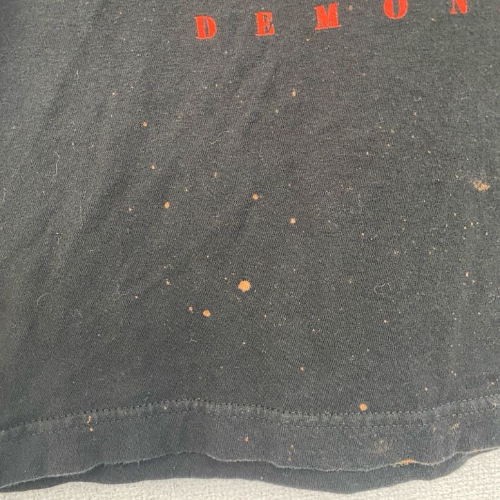 古着 used　鬼滅の刃　DEMON SLAYER　メキシコ製　半袖アニメキャラクタープリントTシャツ　黒　ブラック　Sサイズ