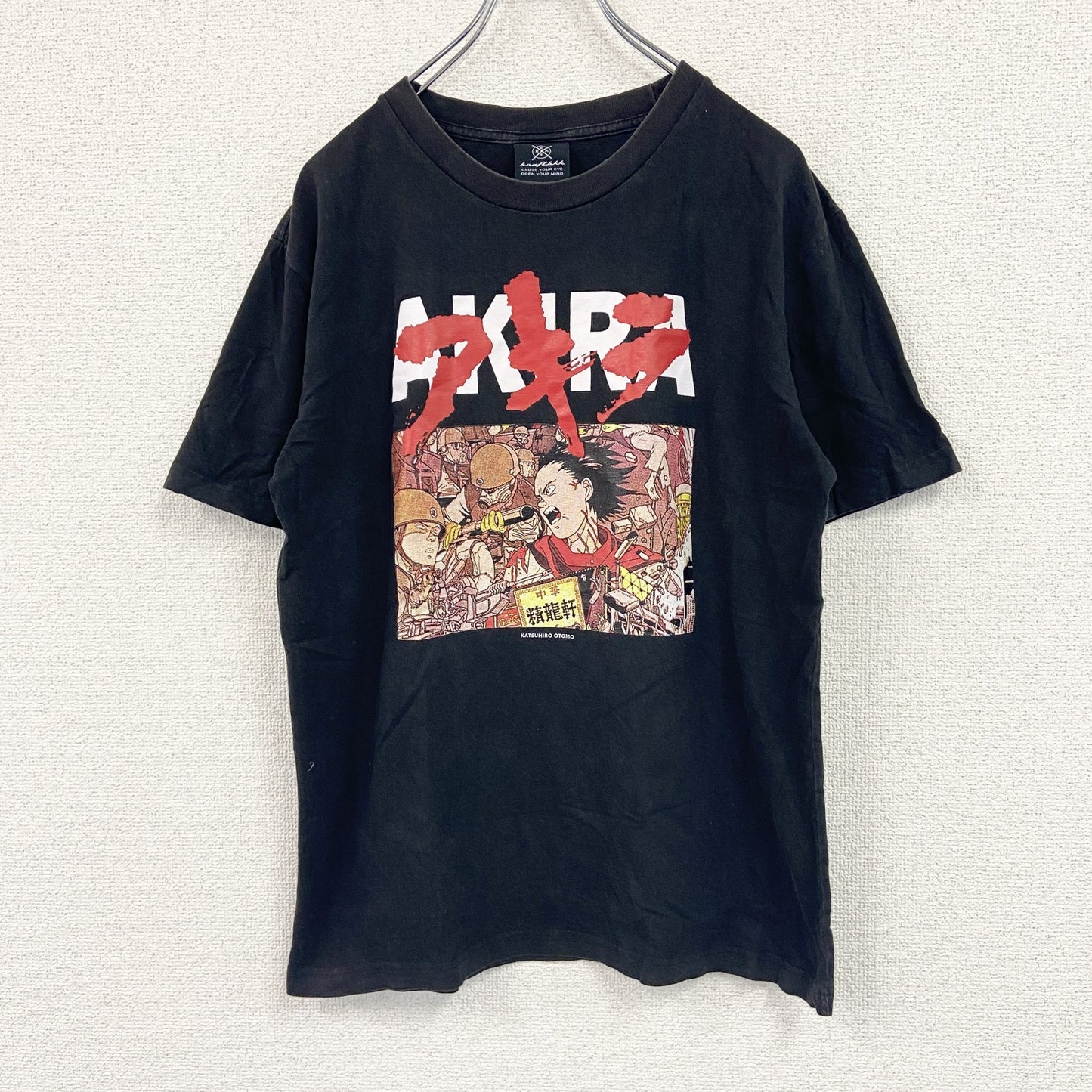 KRAFTBKK　半袖アニメプリントTシャツ　AKIRA　アキラ　週刊ヤングマガジン　黒　ブラック　Lサイズ
