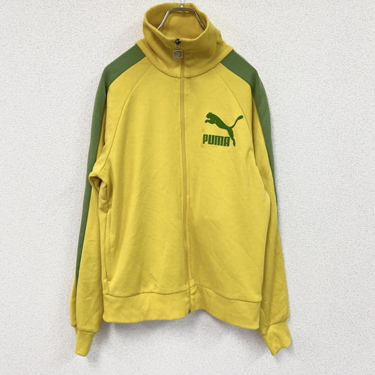 PUMA　プーマ　トラックジャケット/ジャージ　デカロゴ　黄色　イエロー　Mサイズ