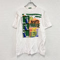 kasei　半袖プリントTシャツ　バレーボール　スポーツ　ビッグシルエット　白　ホワイト