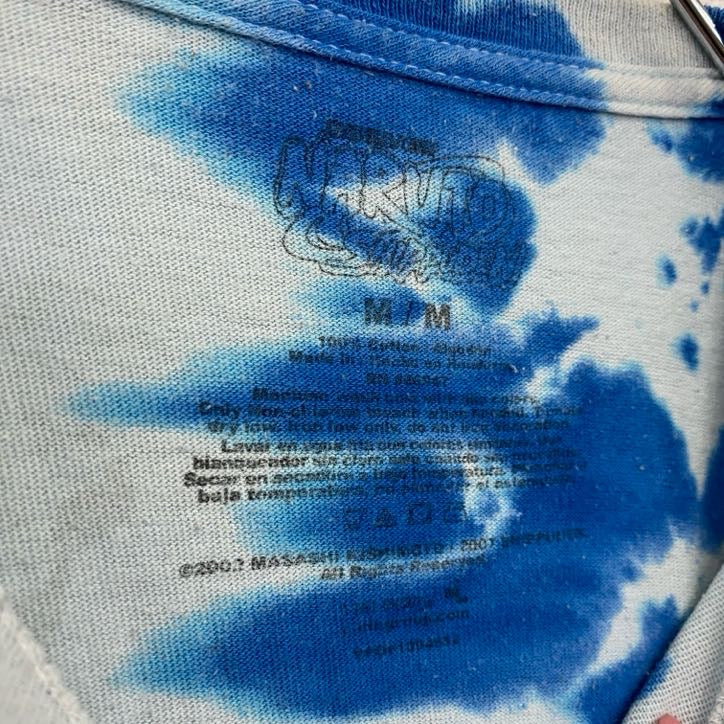 古着 used　NARUTO　うずまきナルト疾風伝　半袖アニメキャラクタープリントTシャツ　青　ブルー　Mサイズ