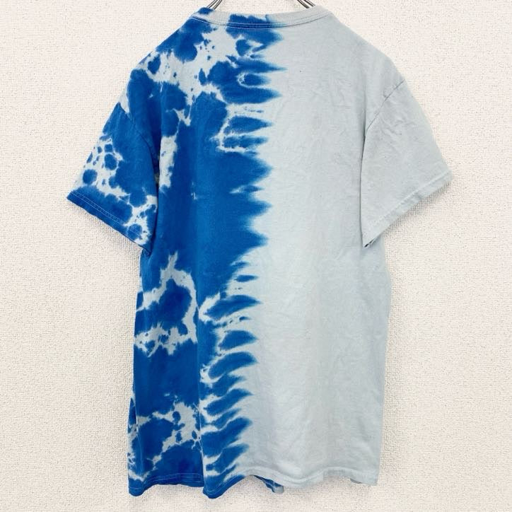 古着 used　NARUTO　うずまきナルト疾風伝　半袖アニメキャラクタープリントTシャツ　青　ブルー　Mサイズ