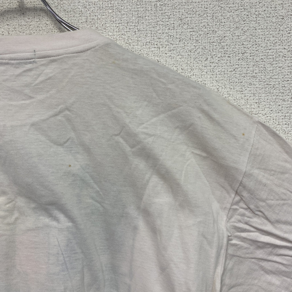 kasei　半袖プリントTシャツ　バレーボール　スポーツ　ビッグシルエット　白　ホワイト