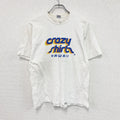 ～90s　crazy shirt　クレイジーシャツ　半袖プリントスーベニアTシャツ　シングルステッチ　白　ホワイト　Mサイズ