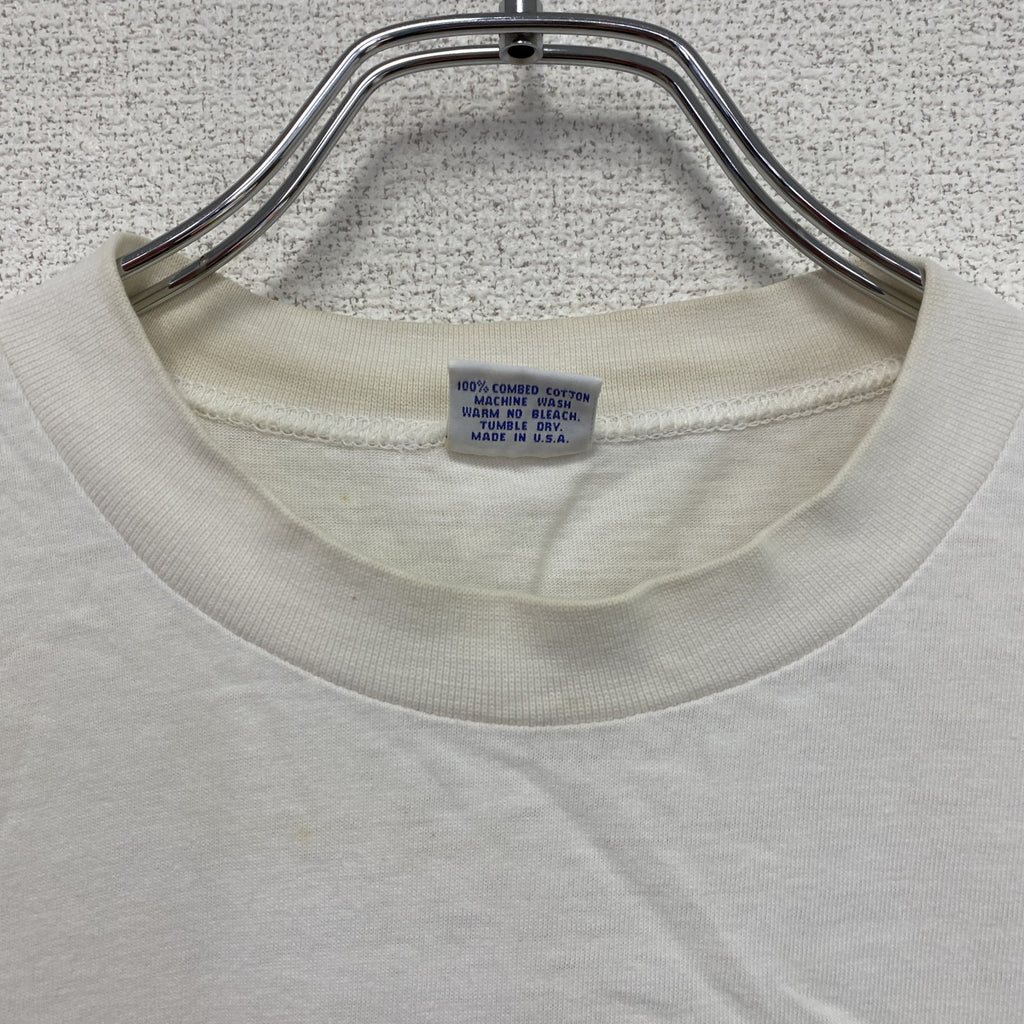 ～90s　crazy shirt　クレイジーシャツ　半袖プリントスーベニアTシャツ　シングルステッチ　白　ホワイト　Mサイズ
