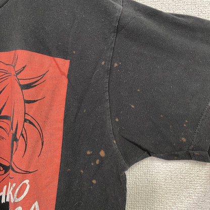 古着 used　僕のヒーローアカデミア　半袖オリジナルアニメプリントTシャツ　クルーネック　トガヒミコ　黒　ブラック　Mサイズ