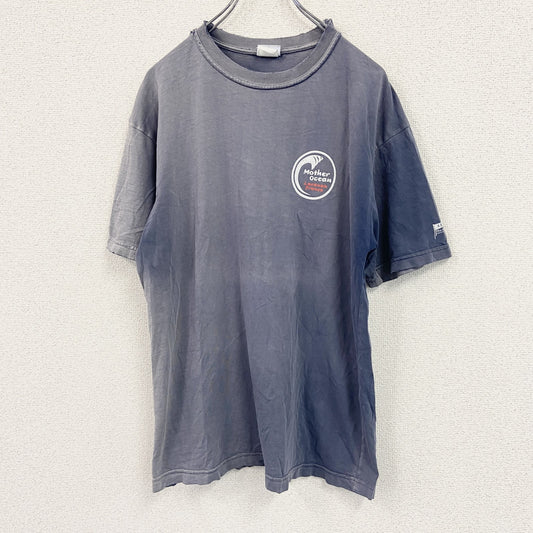 Arvor Maree　半袖プリントTシャツ　紺　ネイビー