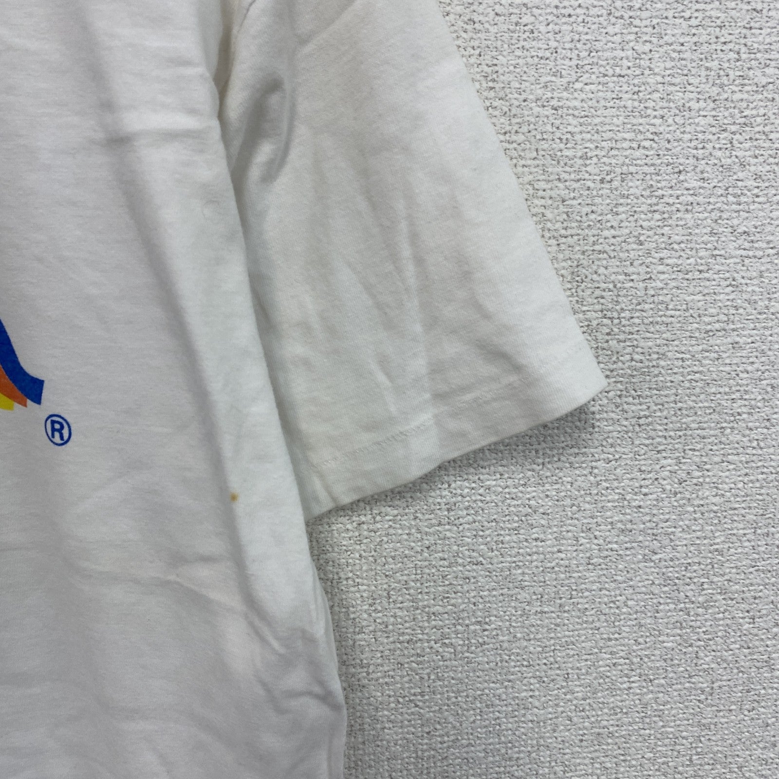 ～90s　crazy shirt　クレイジーシャツ　半袖プリントスーベニアTシャツ　シングルステッチ　白　ホワイト　Mサイズ