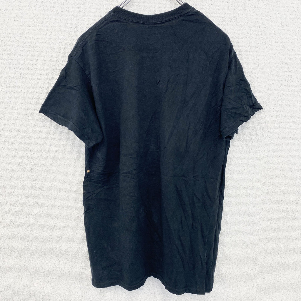 古着 used　ONE PIECE　ワンピース　ルフィ　半袖公式アニメプリントTシャツ　キャラクター　黒　ブラック　Mサイズ