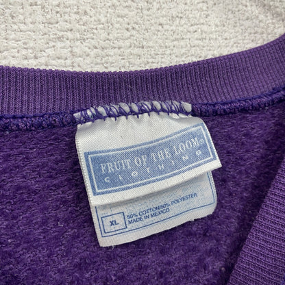 FRUIT OF THE LOOM　フルーツオブザルーム　スウェット/トレーナー　ラグランスリーブ　フェード　紫　パープル　XLサイズ
