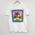 ～90s　Caribbean Dream　半袖プリントスーベニアTシャツ　シングルステッチ　ヴィンテージ　白　ホワイト　Lサイズ