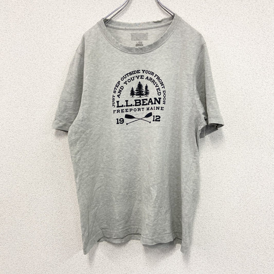 L.L.Bean　エルエルビーン　半袖プリントTシャツ　6連プリント　アーチプリント　灰色　グレー　Lサイズ
