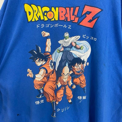 古着 used　ドラゴンボールZ　半袖オリジナルアニメプリントTシャツ　キャラクター　クルーネック　レトロデザイン　青　ブルー