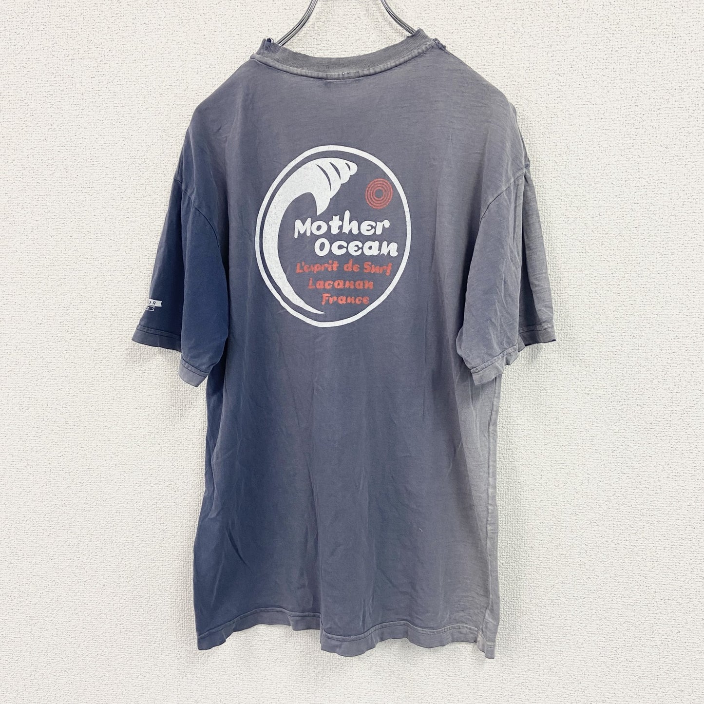 Arvor Maree　半袖プリントTシャツ　紺　ネイビー