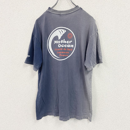 Arvor Maree　半袖プリントTシャツ　紺　ネイビー