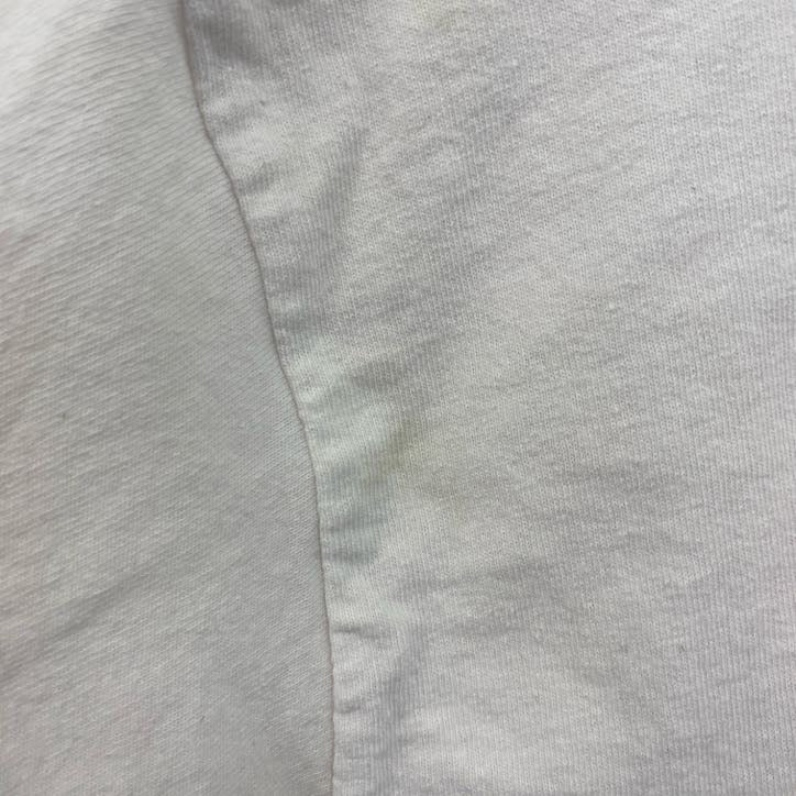 古着 used　VITRIOL　長袖ビッグプリントTシャツ　クルーネックロンT　Destiny　ヒューマン　白　ホワイト　Mサイズ