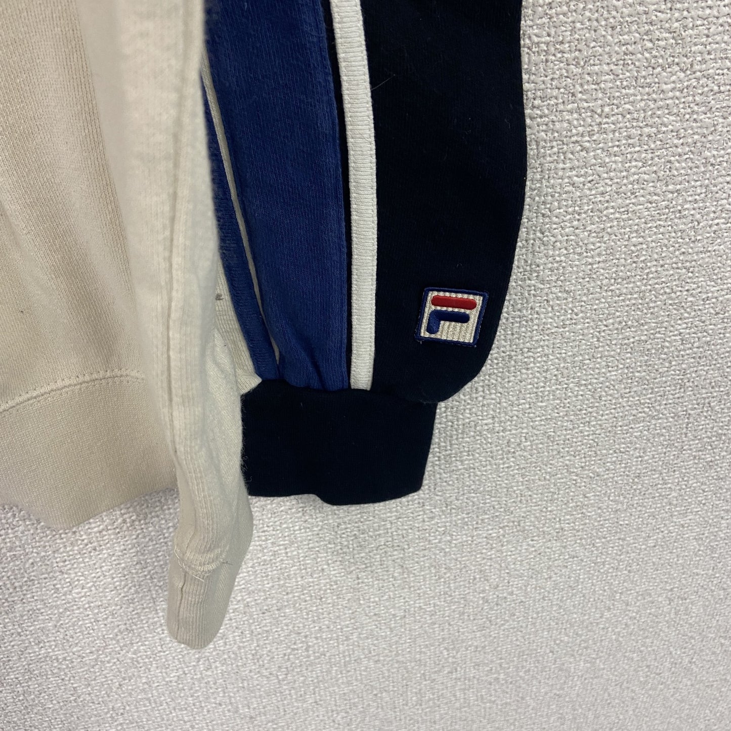 FILA　フィラ　スウェット/トレーナー　バイカラー　白　ホワイト　黒　ブラック　Fサイズ