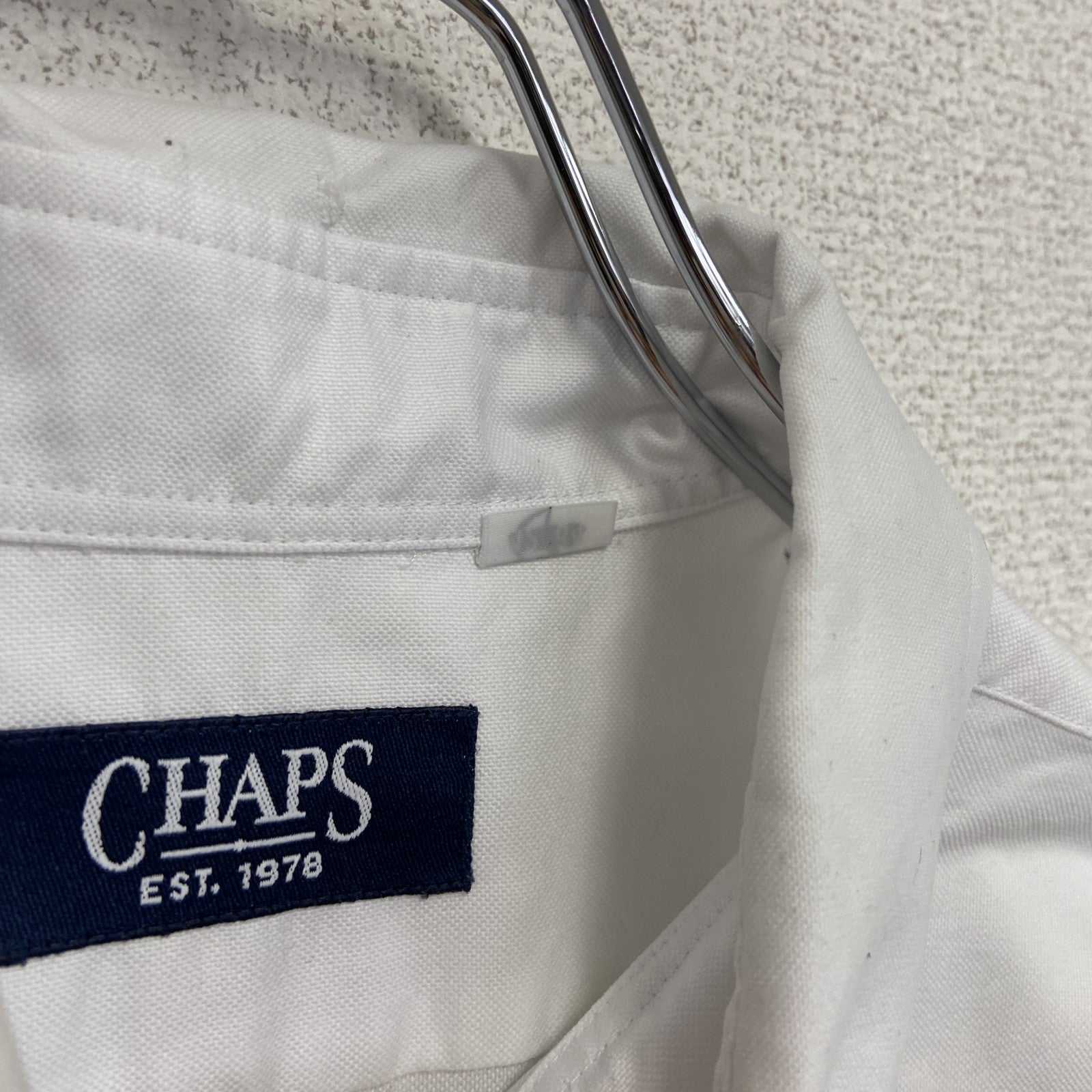 CHAPS　チャップス　長袖ボタンダウンシャツ　白　ホワイト　42-84サイズ