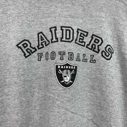 古着 used　NFL　長袖プリントTシャツ　クルーネック　レトロデザイン　スポーツ　フットボール　灰　グレー　XLサイズ