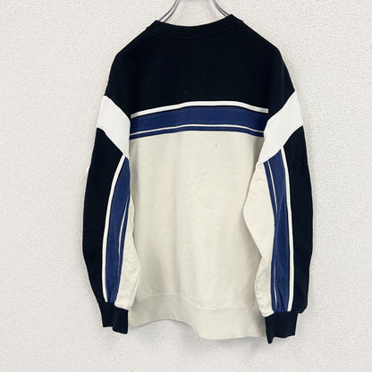 FILA　フィラ　スウェット/トレーナー　バイカラー　白　ホワイト　黒　ブラック　Fサイズ