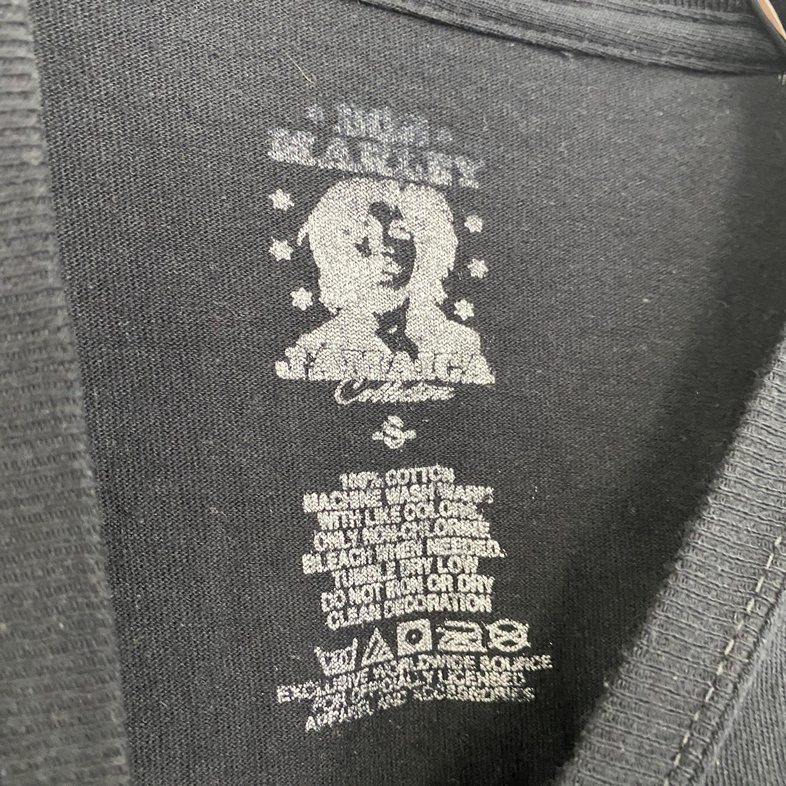 古着 used　BOB MARLEY　ボブマーリー　半袖プリントTシャツ　レゲエ　音楽　ライオン　黒　ヴィンテージ　Sサイズ