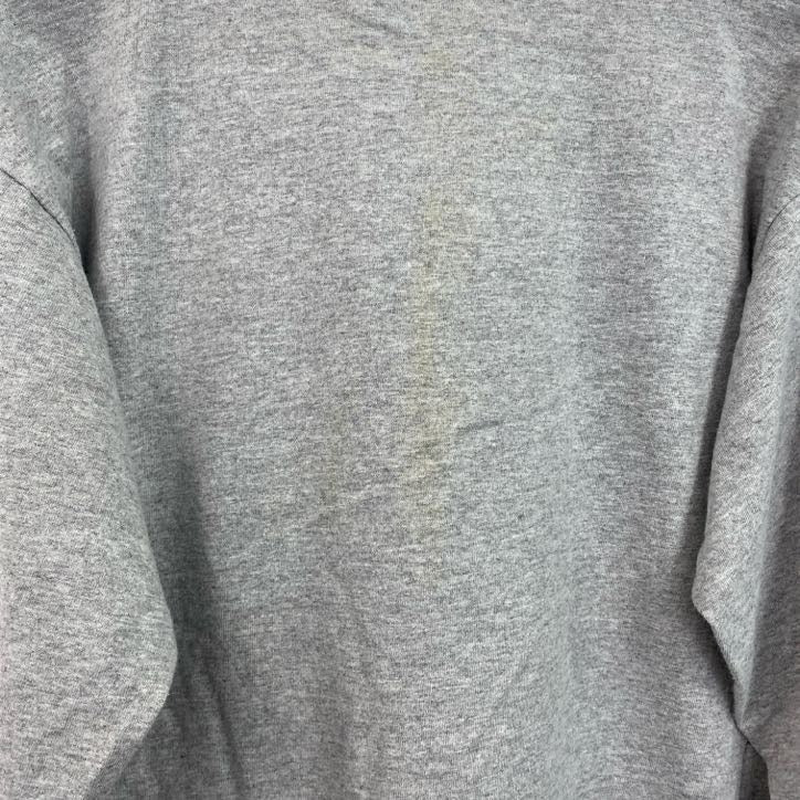 古着 used　NFL　長袖プリントTシャツ　クルーネック　レトロデザイン　スポーツ　フットボール　灰　グレー　XLサイズ