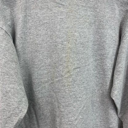 古着 used　NFL　長袖プリントTシャツ　クルーネック　レトロデザイン　スポーツ　フットボール　灰　グレー　XLサイズ
