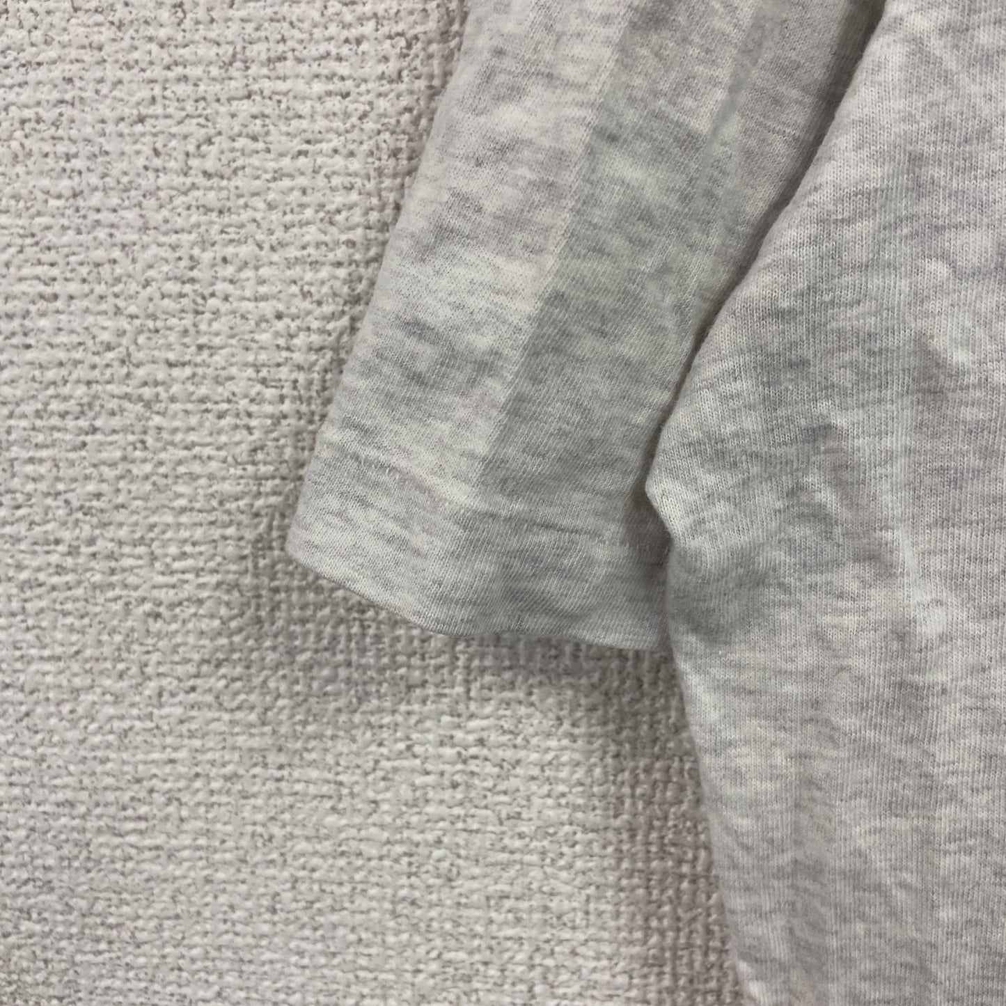 SergioTacchini　半袖プリントTシャツ　シングルステッチ　霜降りグレー　Lサイズ