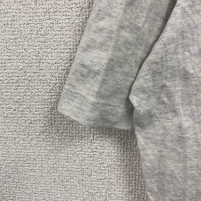SergioTacchini　半袖プリントTシャツ　シングルステッチ　霜降りグレー　Lサイズ