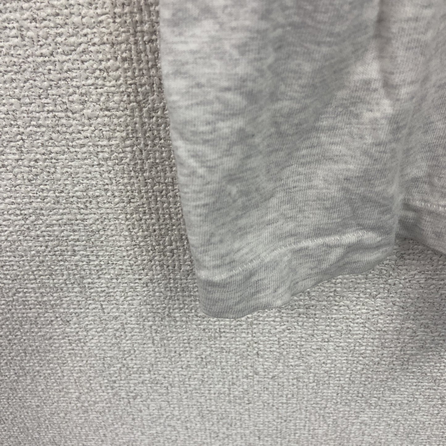 SergioTacchini　半袖プリントTシャツ　シングルステッチ　霜降りグレー　Lサイズ