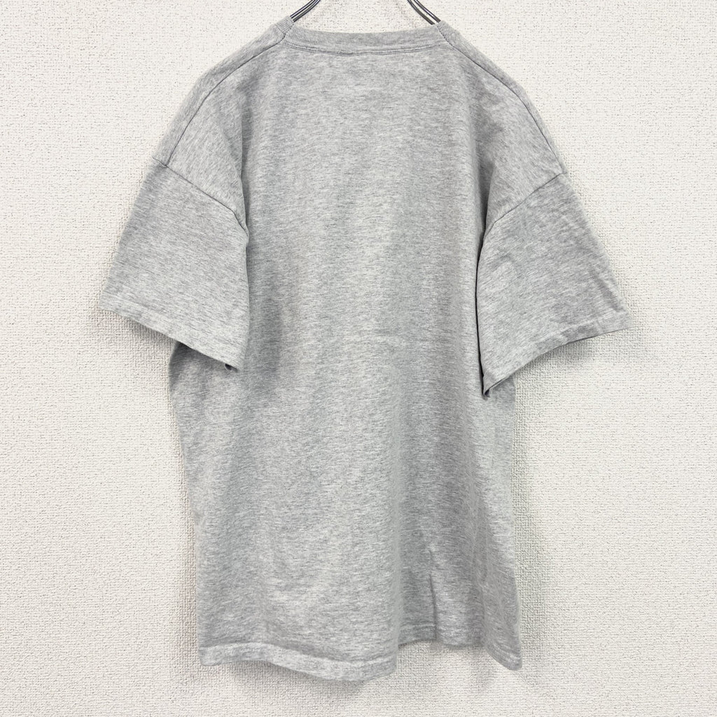 古着 used　FRUIT OF THE LOOM　半袖プリントTシャツ　アイルランド　クルーネック　レトロ　グレー　XLサイズ