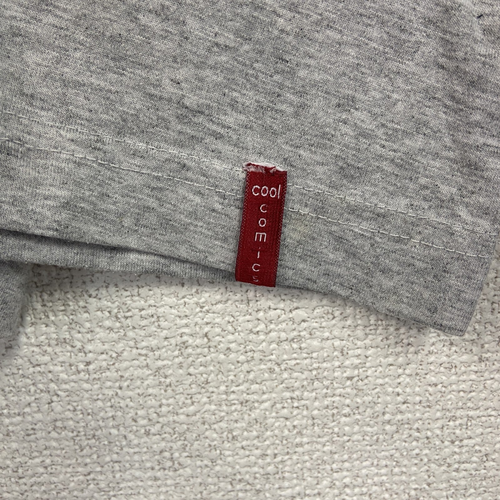 古着 used　長袖アニマルプリントTシャツ　犬　ブルドッグ　骨　ボーン　クルーネック　レトロデザイン　灰　グレー　
