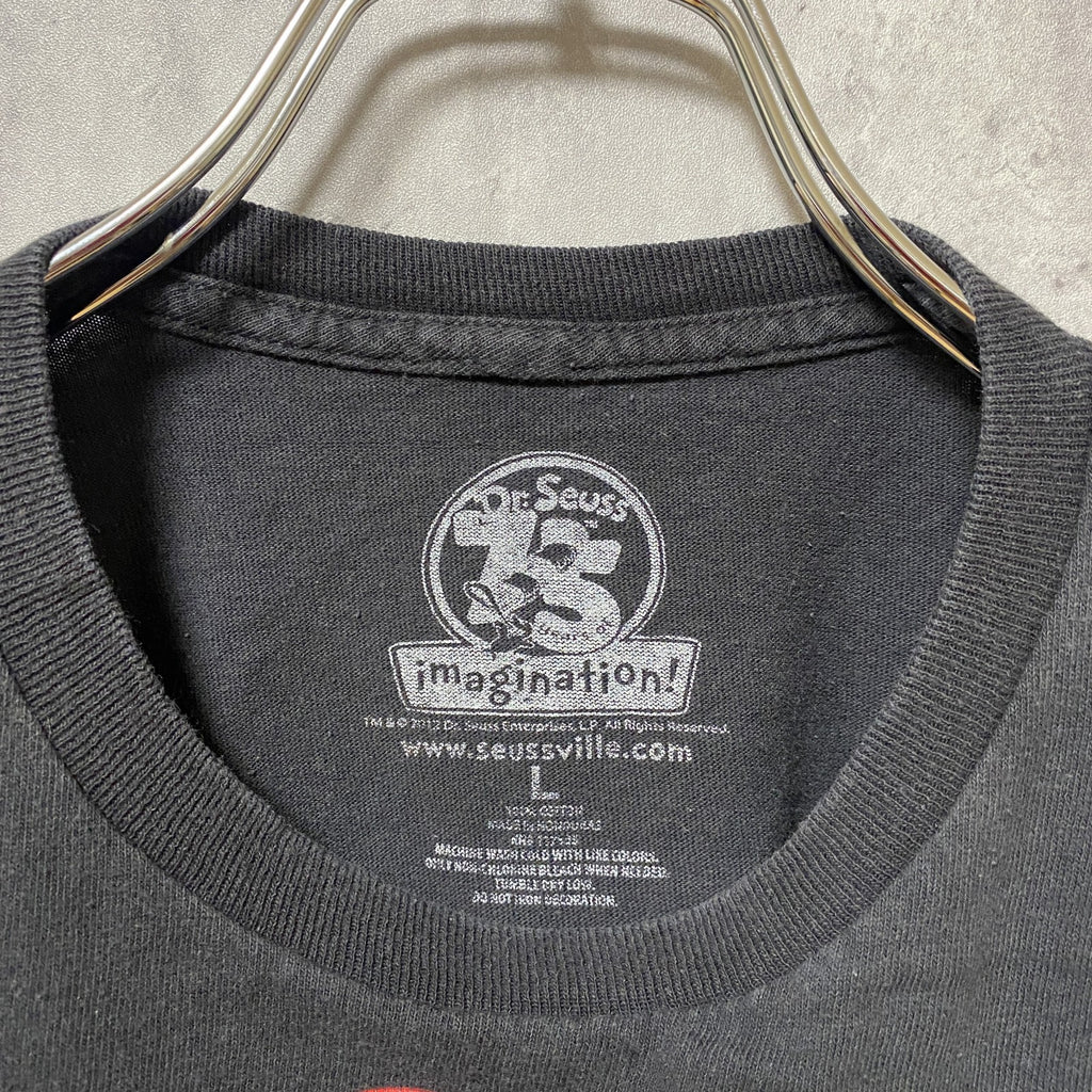 古着 used　Dr.Swag　ドクタースワッグ　半袖プリントTシャツ　クルーネック　黒　ブラック　春夏服　Lサイズ