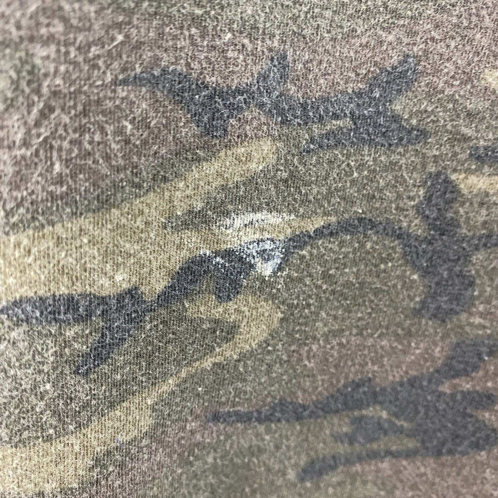 古着 used　MASTIFF　半袖迷彩柄プリントTシャツ　カモフラ　CASA　クルーネック　緑　グリーン　Sサイズ