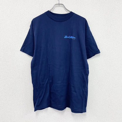 Local Motion　ローカルモーション　半袖プリントTシャツ　シングルステッチ　紺　ネイビー　Lサイズ