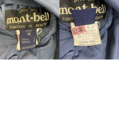 Mont-bell　モンベル　リバーシブルダウンジャケット　ダウン90％　紺　ネイビー　黒　ブラック　Mサイズ