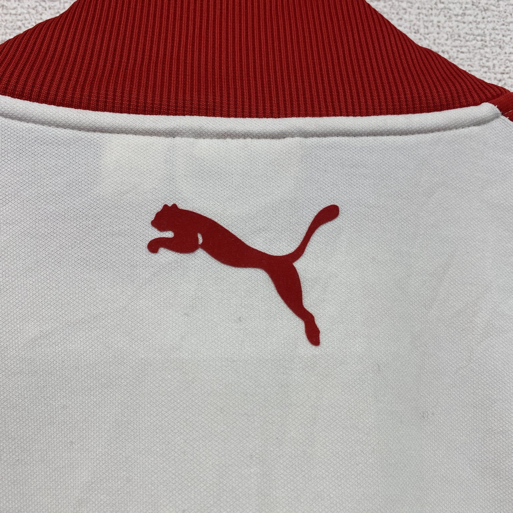 90s　PUMA　プーマ　トラックジャケット/ジャージ　ヴィンテージ　白　ホワイト　Mサイズ
