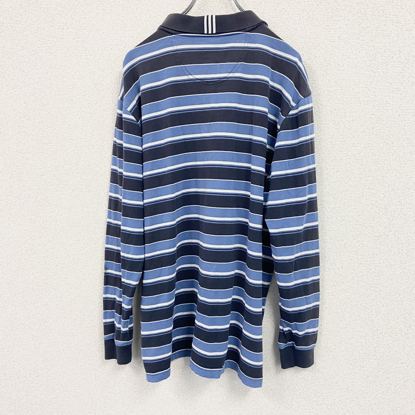 adidas　アディダス　ラガーシャツ　ボーダー柄　マルチカラー　XGサイズ