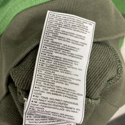 00s　NIKE　ナイキ　スウェットパーカー/フーディー　ヴィンテージ　ボーダー柄　緑　グリーン　灰色　グレー