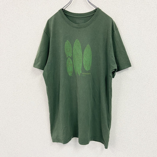 Patagonia　パタゴニア　半袖プリントTシャツ　緑　グリーン　Lサイズ