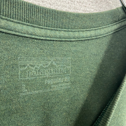 Patagonia　パタゴニア　半袖プリントTシャツ　緑　グリーン　Lサイズ